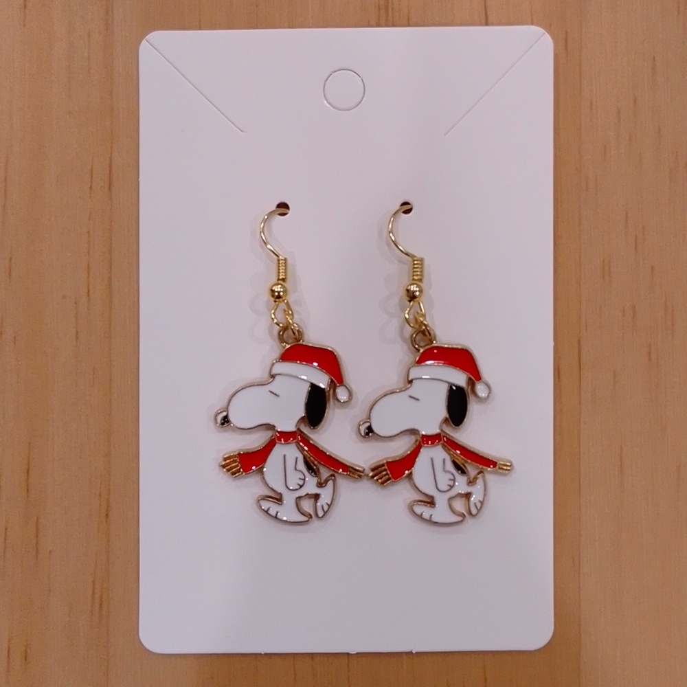 *2/$20* Peanuts Snoopy Dangle Dangling Earrings Jewelry